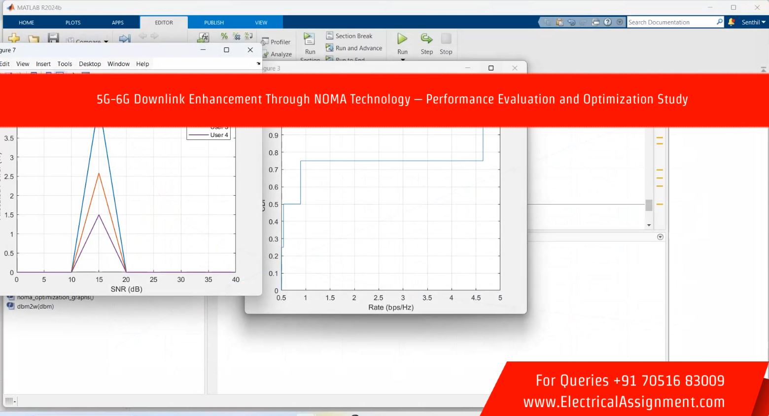 5G-6G Downlink Enhancement Through NOMA Technology – Performance Evaluation and Optimization Study simulation output result 3 5G-6G Downlink Enhancement Through NOMA Technology – Performance Evaluation and Optimization Study simulation output result 3