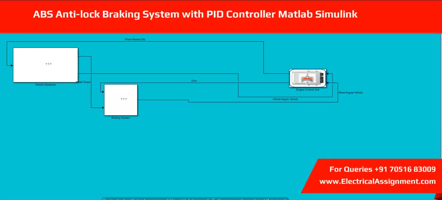 ABS Anti-lock Braking System with PID Controller Matlab Simulink simulation output result 3 ABS Anti-lock Braking System with PID Controller Matlab Simulink simulation output result 3