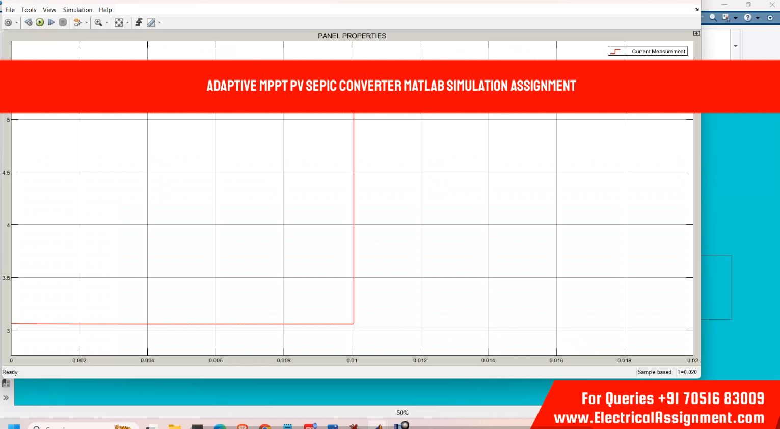 ADAPTIVE MPPT PV SEPIC CONVERTER MATLAB SIMULATION ASSIGNMENT simulation output result 1 ADAPTIVE MPPT PV SEPIC CONVERTER MATLAB SIMULATION ASSIGNMENT simulation output result 1