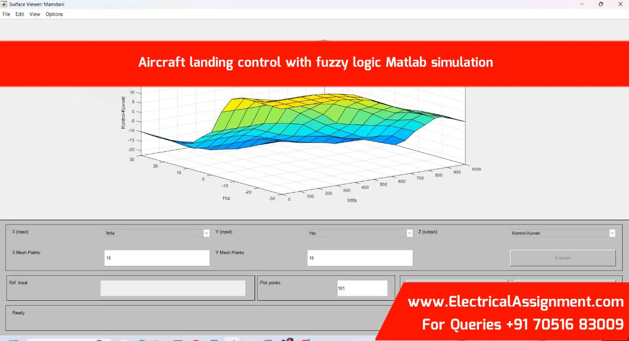 Aircraft landing control with fuzzy logic Matlab simulation simulation output result 1 Aircraft landing control with fuzzy logic Matlab simulation simulation output result 1