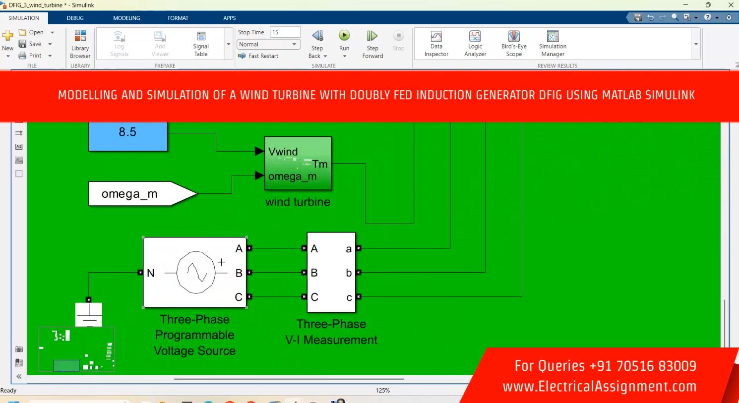 Analysis of doubly fed induction generator under voltage dips simulation output result 3 Analysis of doubly fed induction generator under voltage dips simulation output result 3