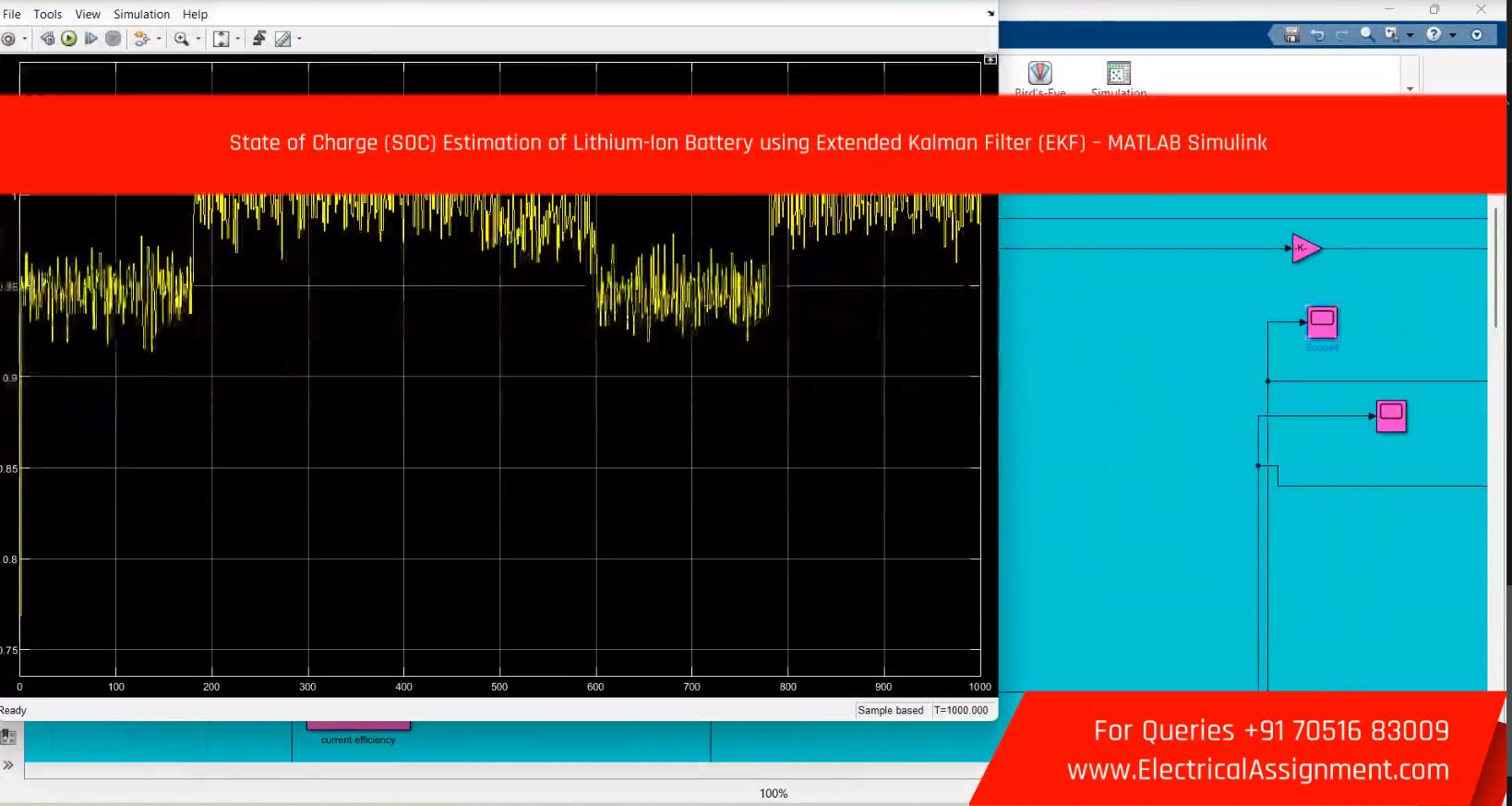 Battery Hysteresis SOC - Extended Kalman filter Battery SOC with Hysteresis - MATLAB simulation output result 2 Battery Hysteresis SOC - Extended Kalman filter Battery SOC with Hysteresis - MATLAB simulation output result 2
