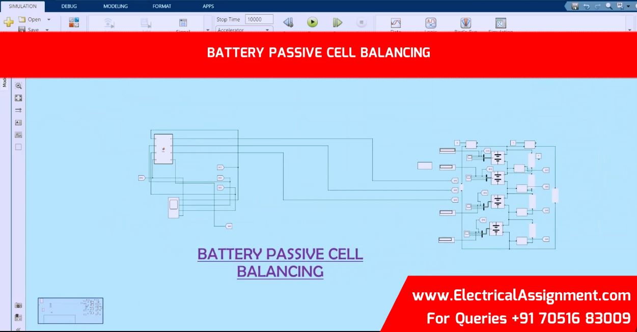BATTERY PASSIVE CELL BALANCING simulation output result 3 BATTERY PASSIVE CELL BALANCING simulation output result 3