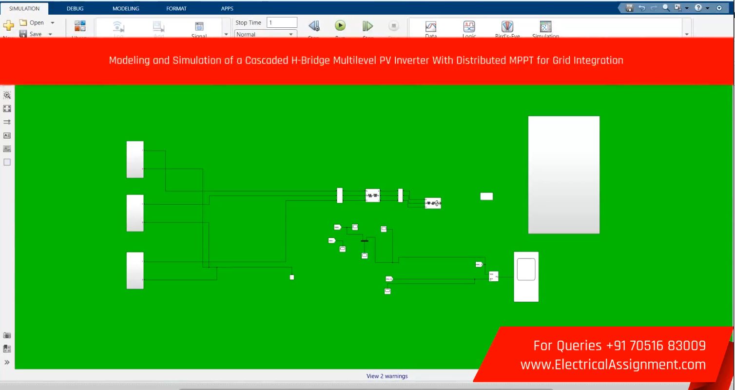CASCADED MULTILEVEL INVERTER PV STATCOM (1) simulation output result 1 CASCADED MULTILEVEL INVERTER PV STATCOM (1) simulation output result 1
