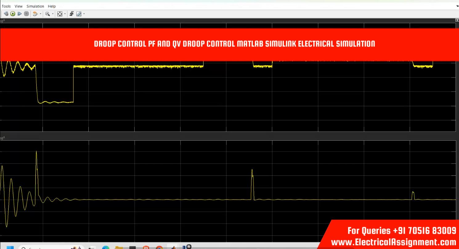 DROOP CONTROL PF AND QV DROOP CONTROL MATLAB SIMULINK ELECTRICAL SIMULATION simulation output result 3 DROOP CONTROL PF AND QV DROOP CONTROL MATLAB SIMULINK ELECTRICAL SIMULATION simulation output result 3
