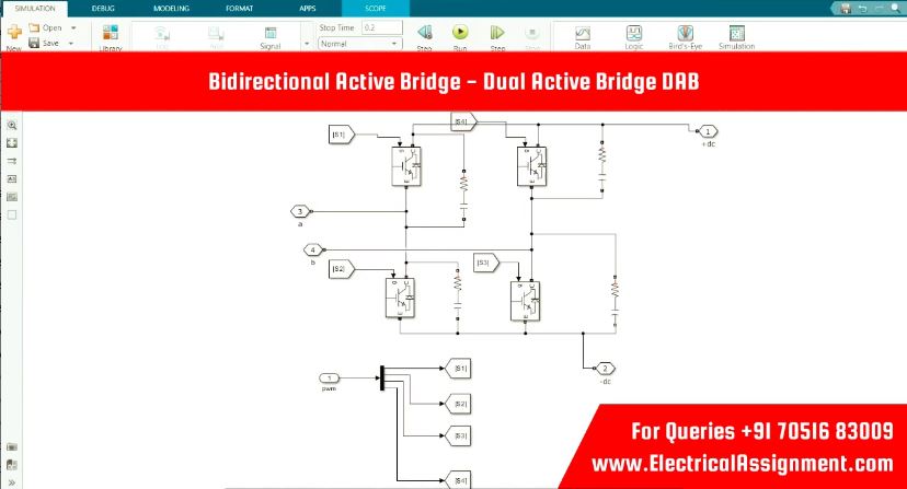 Dual-Active Bridge Bidirectional AC-DC Convertor simulation output result 4 Dual-Active Bridge Bidirectional AC-DC Convertor simulation output result 4