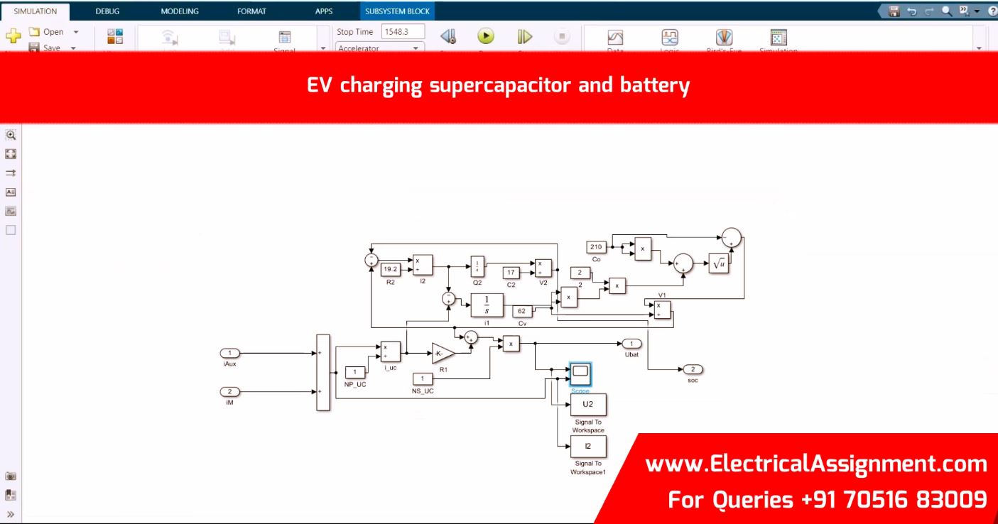 EV charging supercapacitor and battery simulation output result 4 EV charging supercapacitor and battery simulation output result 4