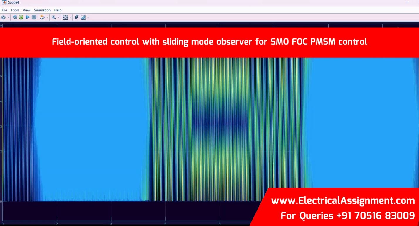Field-oriented control with sliding mode observer for SMO FOC PMSM control simulation output result 3 Field-oriented control with sliding mode observer for SMO FOC PMSM control simulation output result 3