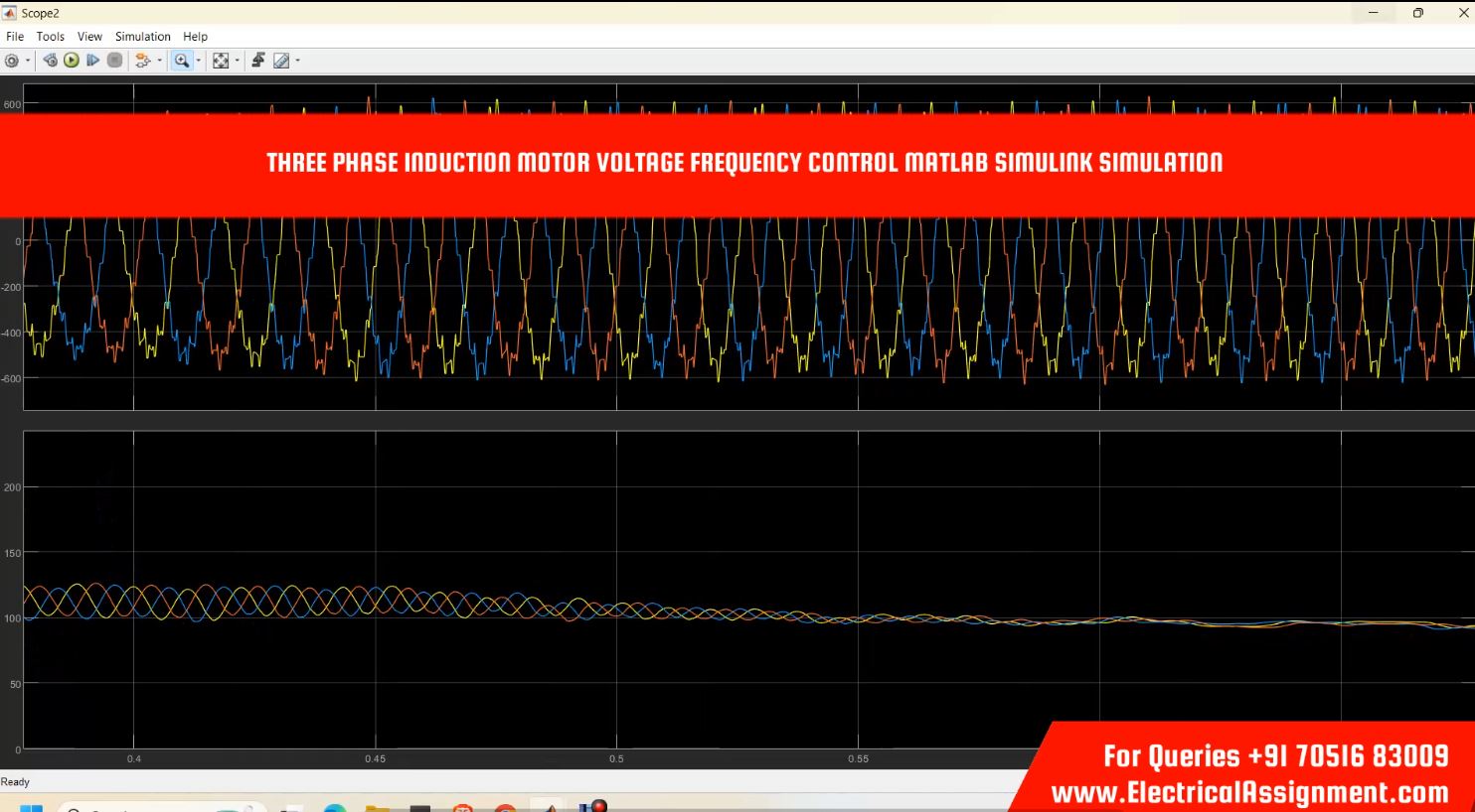 FIVE PHASE THREE LEVEL PMSM MOTOR VOLTAGE FREQUENCY CONTROL MATLAB SIMULINK simulation output result 5 FIVE PHASE THREE LEVEL PMSM MOTOR VOLTAGE FREQUENCY CONTROL MATLAB SIMULINK simulation output result 5