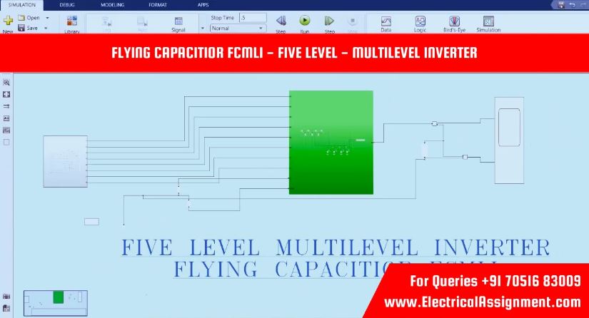 FLYING CAPACITIOR FCMLI - FIVE LEVEL - MULTILEVEL INVERTER simulation output result 3 FLYING CAPACITIOR FCMLI - FIVE LEVEL - MULTILEVEL INVERTER simulation output result 3