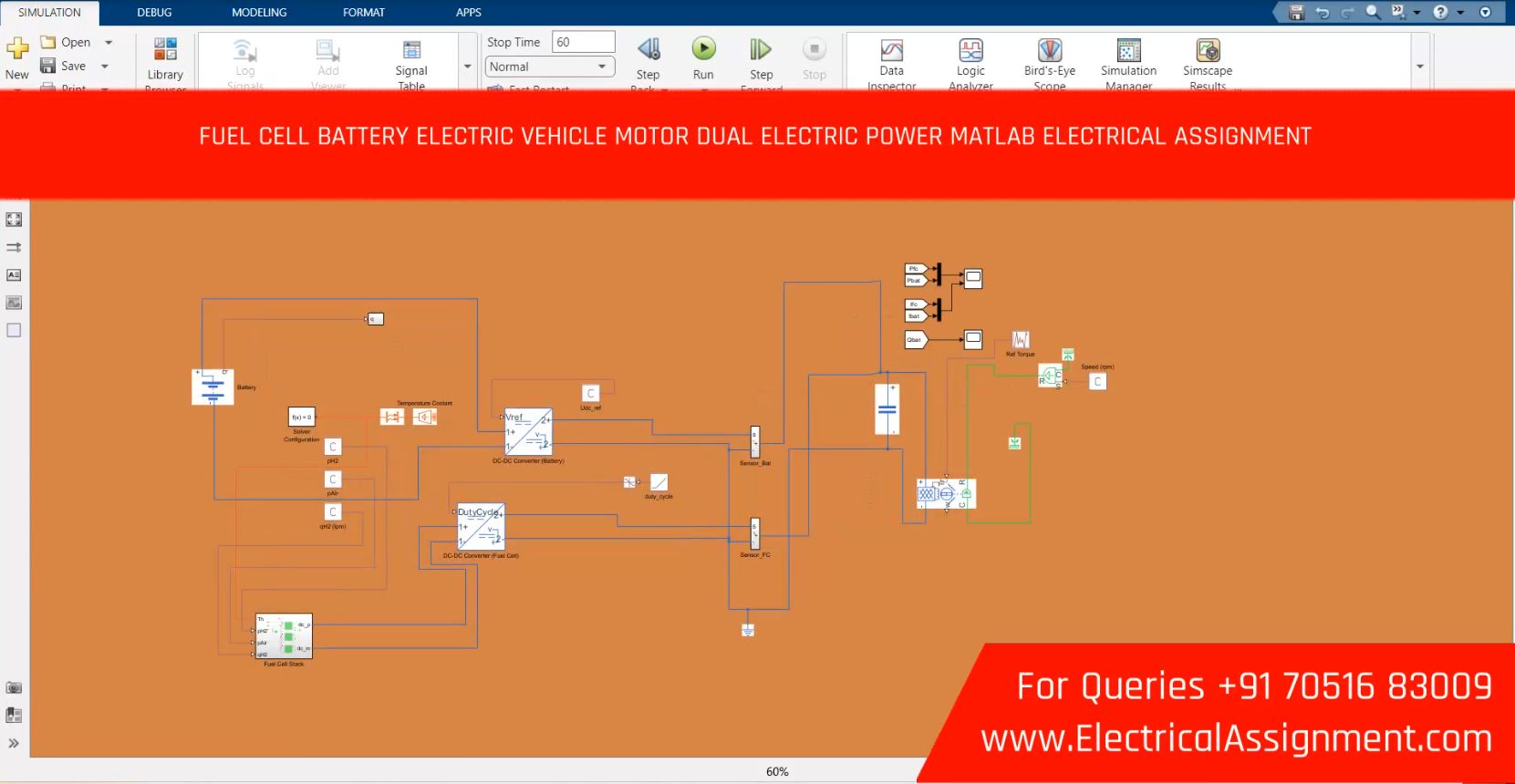 FUEL CELL AND BATTERY POWER ELECTRIC AIRCRAFT - ELECTRIC VEHICLE simulation output result 1 FUEL CELL AND BATTERY POWER ELECTRIC AIRCRAFT - ELECTRIC VEHICLE simulation output result 1