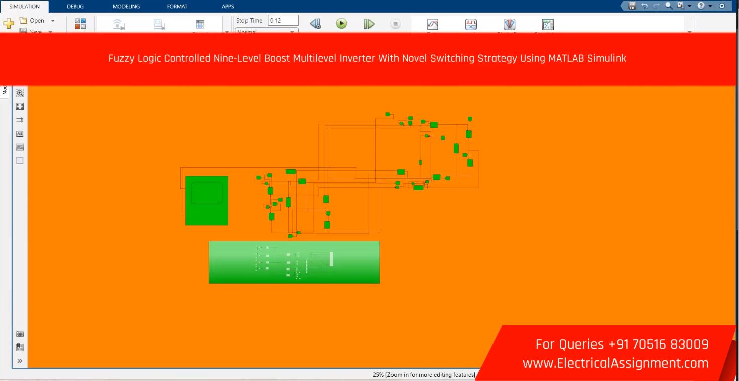Fuzzy Logic Controlled Nine-Level Boost Multilevel Inverter With Novel Switching Strategy Using MATLAB Simulink simulation output result 2 Fuzzy Logic Controlled Nine-Level Boost Multilevel Inverter With Novel Switching Strategy Using MATLAB Simulink simulation output result 2