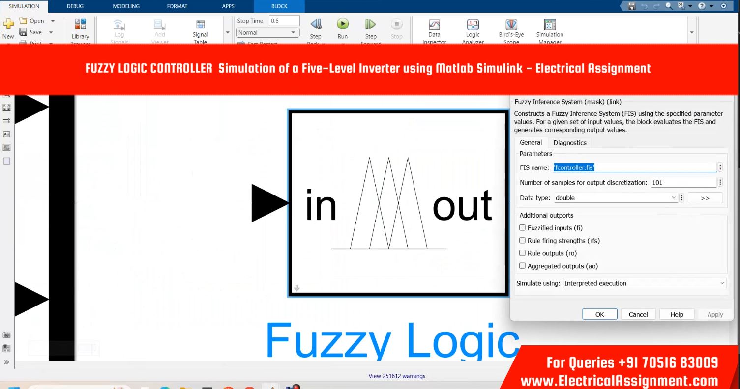 FUZZY LOGIC CONTROLLER Simulation of a Five-Level Inverter using Matlab Simulink simulation output result 6 FUZZY LOGIC CONTROLLER Simulation of a Five-Level Inverter using Matlab Simulink simulation output result 6