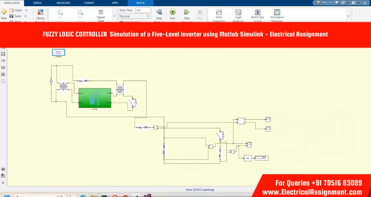 FUZZY LOGIC CONTROLLER Simulation of a Five-Level Inverter using Matlab Simulink simulation output result 7 FUZZY LOGIC CONTROLLER Simulation of a Five-Level Inverter using Matlab Simulink simulation output result 7