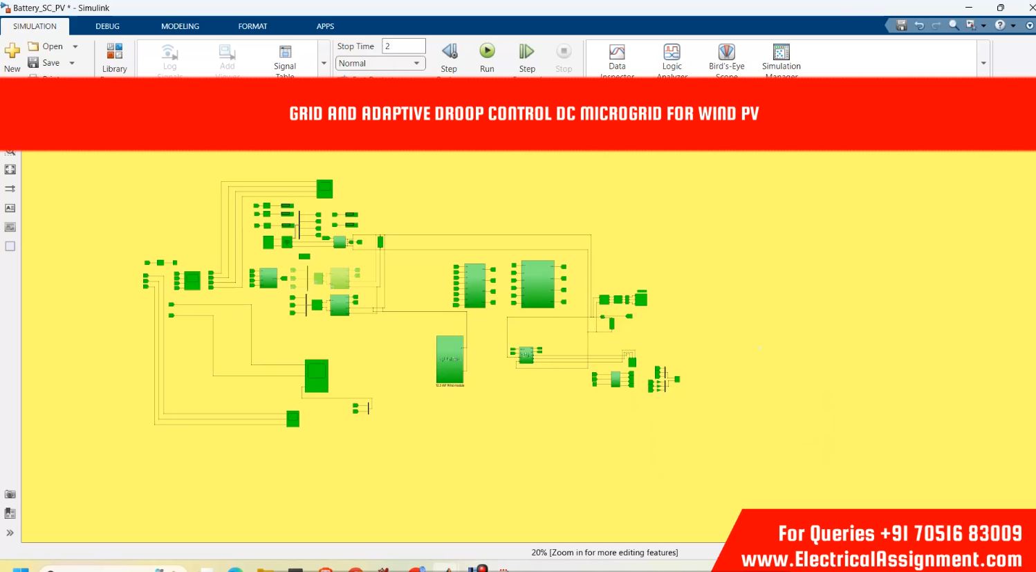 GRID AND ADAPTIVE DROOP CONTROL DC MICROGRID FOR WIND PV simulation output result 2 GRID AND ADAPTIVE DROOP CONTROL DC MICROGRID FOR WIND PV simulation output result 2