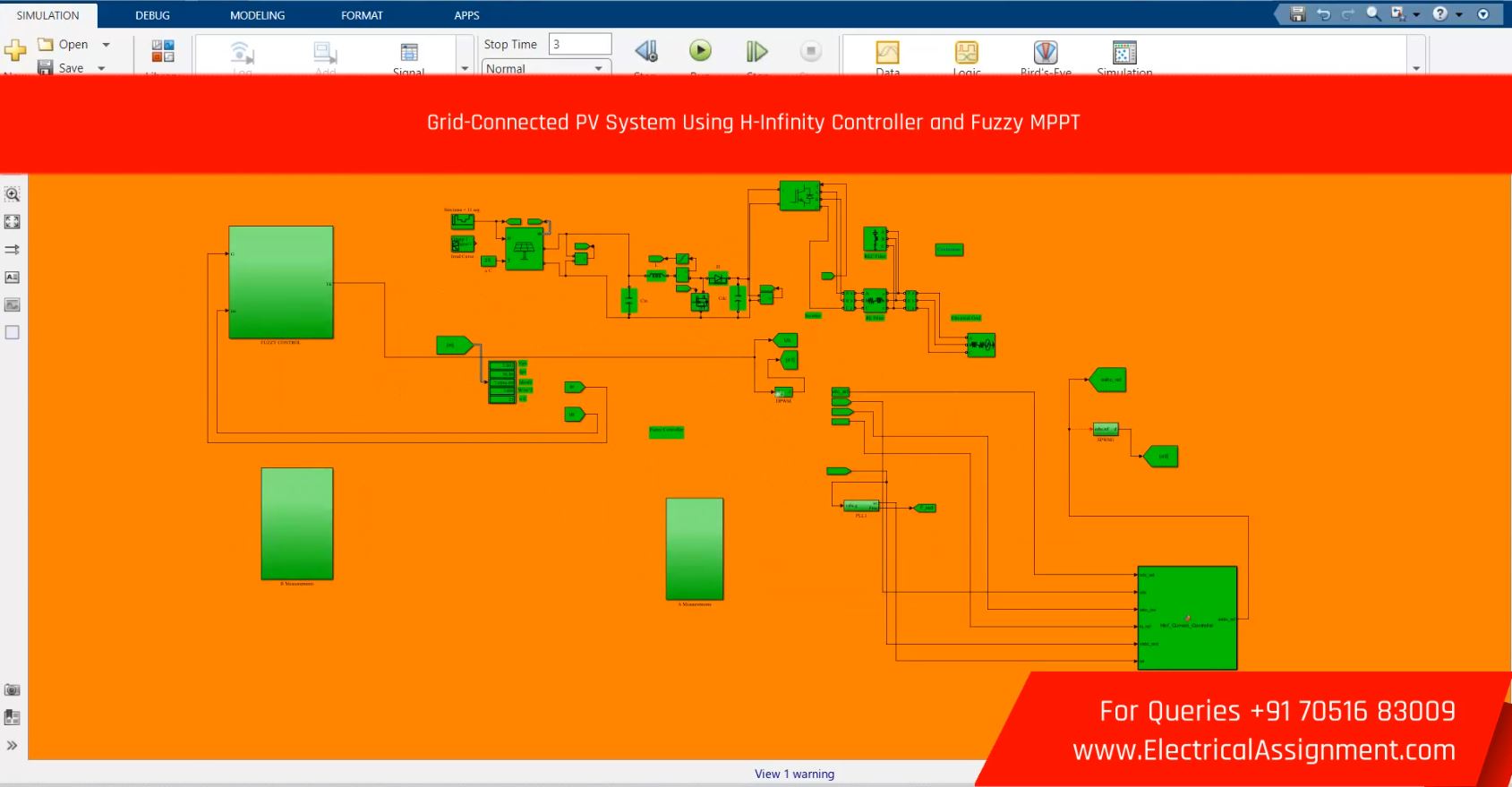 Grid Connected PV - PID controller simulation output result 3 Grid Connected PV - PID controller simulation output result 3