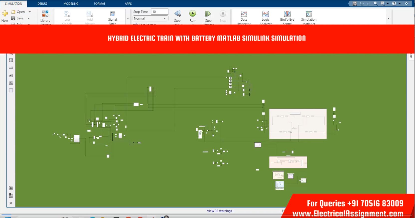 HYBRID ELECTRIC TRAIN WITH BATTERY MATLAB SIMULINK SIMULATION simulation output result 6 HYBRID ELECTRIC TRAIN WITH BATTERY MATLAB SIMULINK SIMULATION simulation output result 6