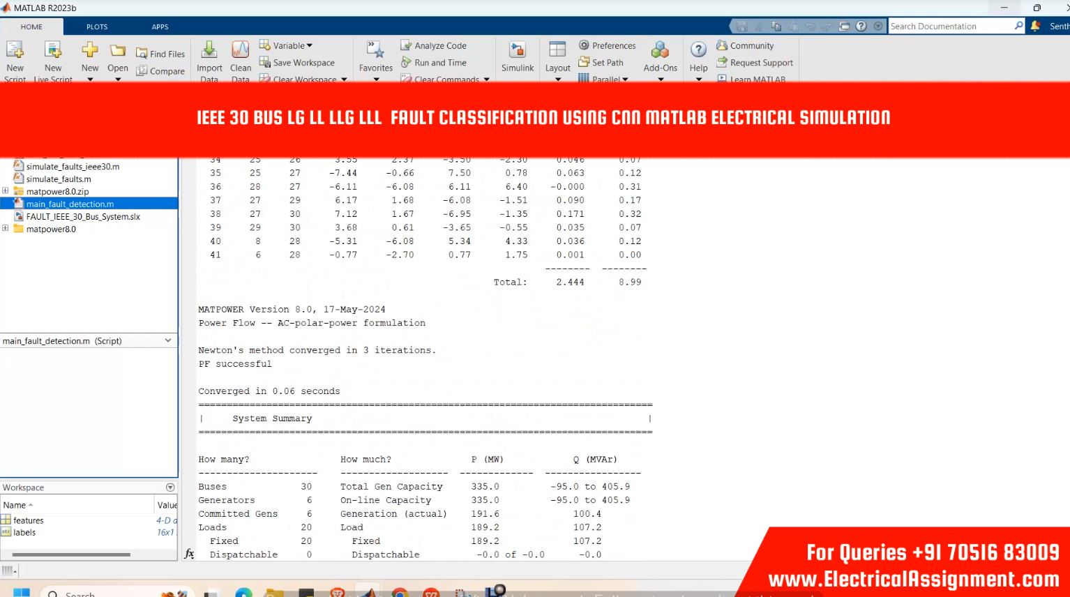 IEEE 39 bus - ELECTRICAL SIMULATION simulation output result 6 IEEE 39 bus - ELECTRICAL SIMULATION simulation output result 6