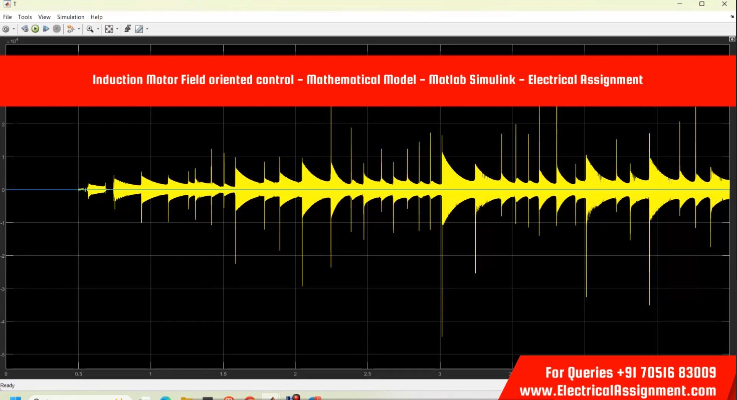 Induction Motor Field oriented control - Mathematical Model - Matlab Simulink simulation output result 1 Induction Motor Field oriented control - Mathematical Model - Matlab Simulink simulation output result 1