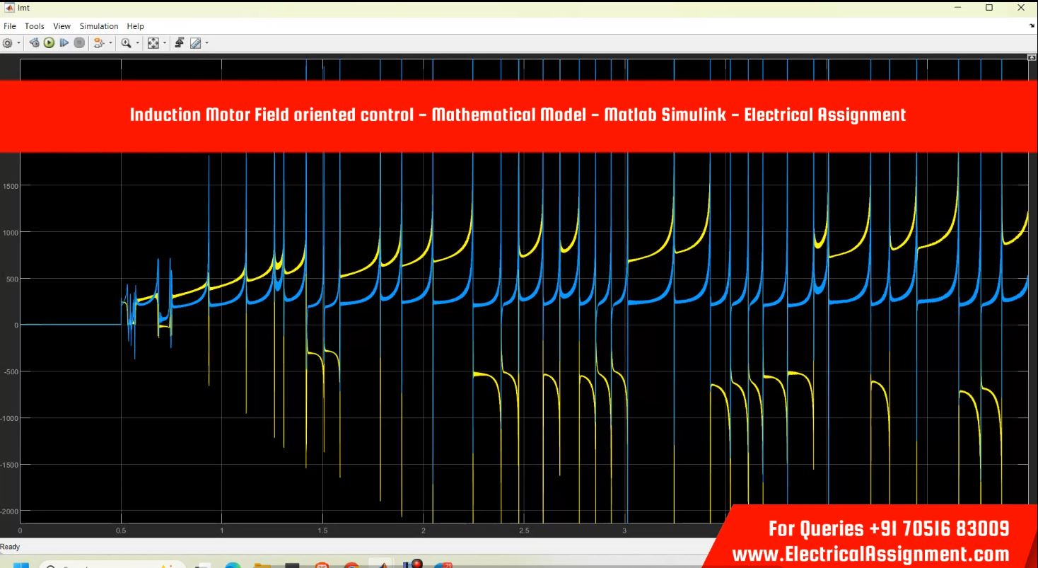 Induction Motor Field oriented control - Mathematical Model - Matlab Simulink simulation output result 2 Induction Motor Field oriented control - Mathematical Model - Matlab Simulink simulation output result 2