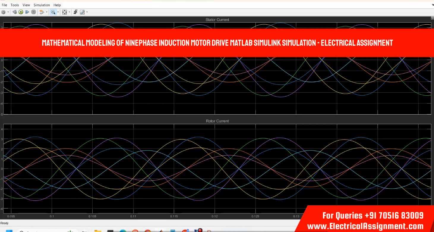 Mathematical Modeling of NinePhase Induction Motor Drive Matlab Simulink Simulation simulation output result 2 Mathematical Modeling of NinePhase Induction Motor Drive Matlab Simulink Simulation simulation output result 2