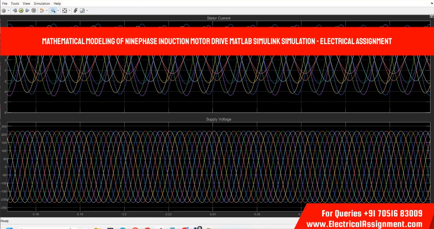 Mathematical Modeling of NinePhase Induction Motor Drive Matlab Simulink Simulation simulation output result 3 Mathematical Modeling of NinePhase Induction Motor Drive Matlab Simulink Simulation simulation output result 3