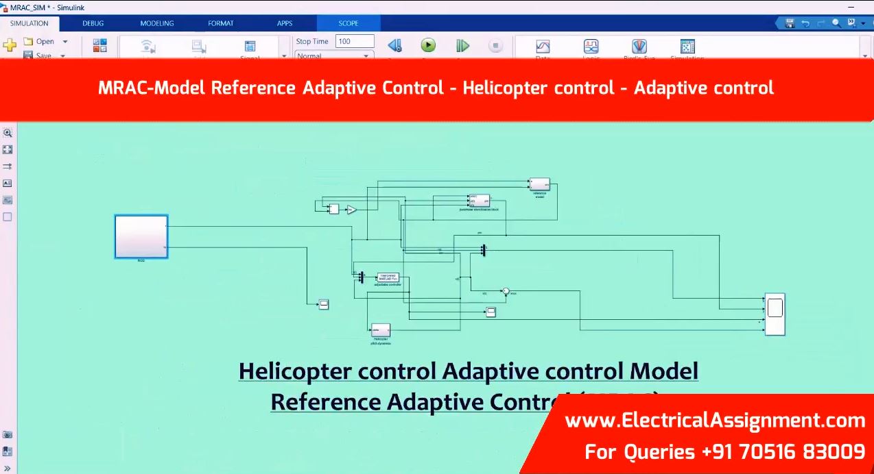 Model Reference Adaptive Control MRAC simulation output result 4 Model Reference Adaptive Control MRAC simulation output result 4