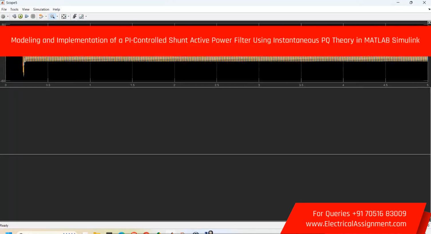 Modeling and Implementation of a Model Predictive Control-Based Shunt Active Power Filter in MATLAB Simulink for Power Quality Enhancement simulation output result 4 Modeling and Implementation of a Model Predictive Control-Based Shunt Active Power Filter in MATLAB Simulink for Power Quality Enhancement simulation output result 4