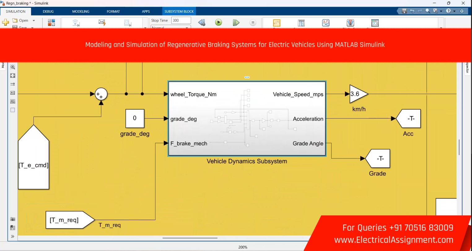 Modeling and Simulation of Regenerative Braking Systems for Electric Vehicles Using MATLAB Simulink simulation output result 3 Modeling and Simulation of Regenerative Braking Systems for Electric Vehicles Using MATLAB Simulink simulation output result 3