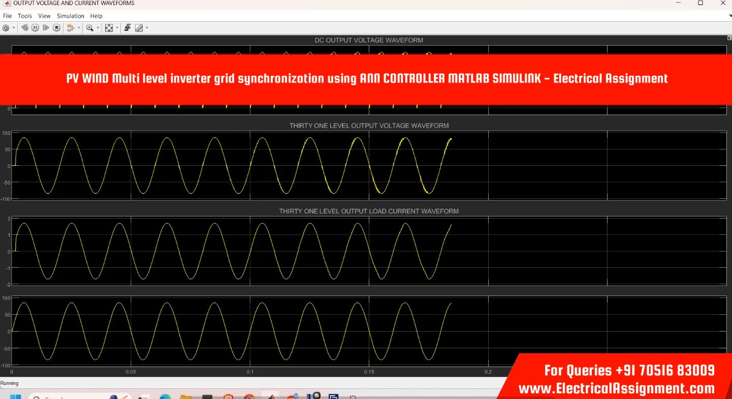 MULTI-LEVEL INVERTER SIMULATION simulation output result 1 MULTI-LEVEL INVERTER SIMULATION simulation output result 1