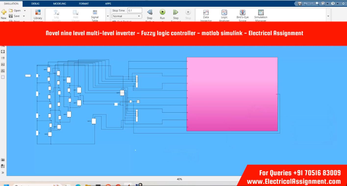 MULTI-LEVEL INVERTER SIMULATION simulation output result 3 MULTI-LEVEL INVERTER SIMULATION simulation output result 3