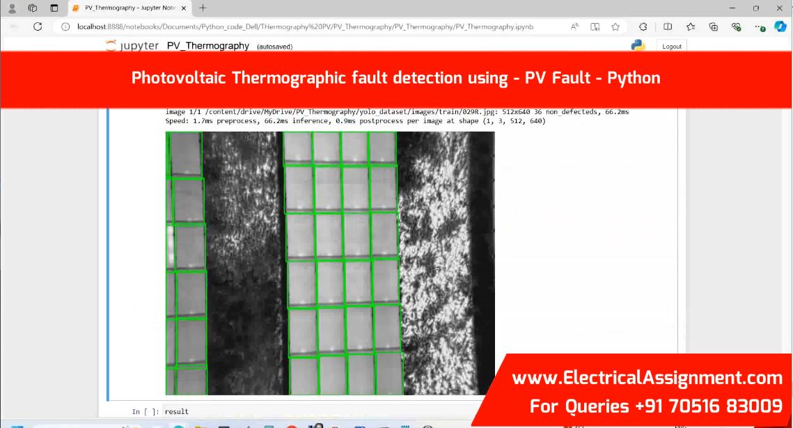 Photovoltaic Thermographic fault detection using - PV Fault - Python simulation output result 1 Photovoltaic Thermographic fault detection using - PV Fault - Python simulation output result 1