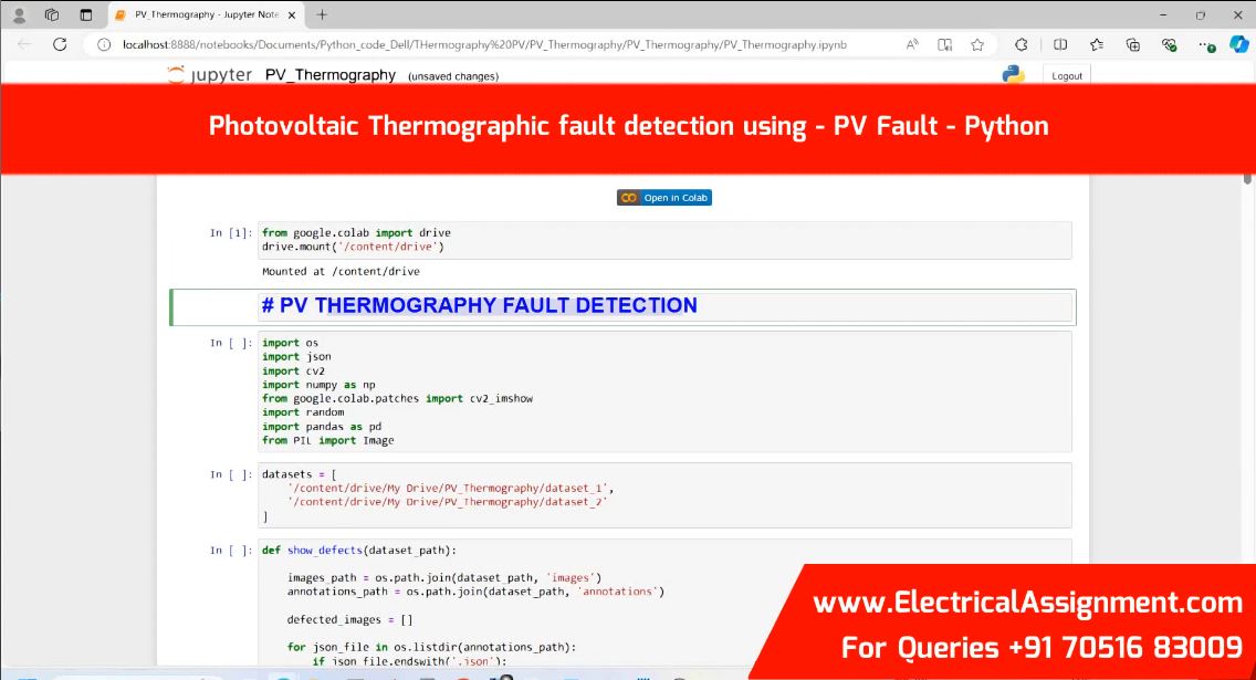 Photovoltaic Thermographic fault detection using - PV Fault - Python simulation output result 2 Photovoltaic Thermographic fault detection using - PV Fault - Python simulation output result 2
