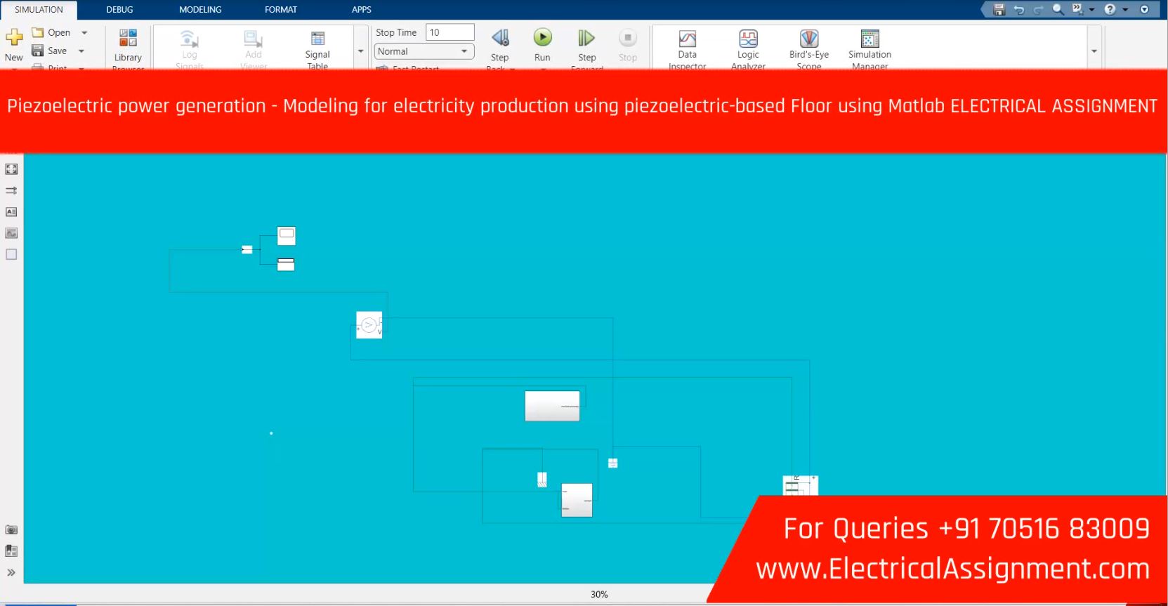 Piezoelectric power generation - Modeling for electricity production using piezoelectric-based Floor using Matlab ELECTRICAL ASSIGNMENT simulation output result 2 Piezoelectric power generation - Modeling for electricity production using piezoelectric-based Floor using Matlab ELECTRICAL ASSIGNMENT simulation output result 2