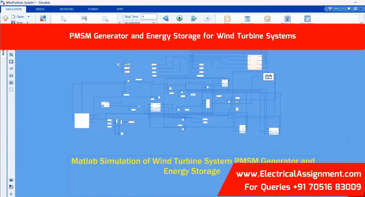 PMSM Generator and Energy Storage for Wind Turbine Systems simulation output result 7 PMSM Generator and Energy Storage for Wind Turbine Systems simulation output result 7