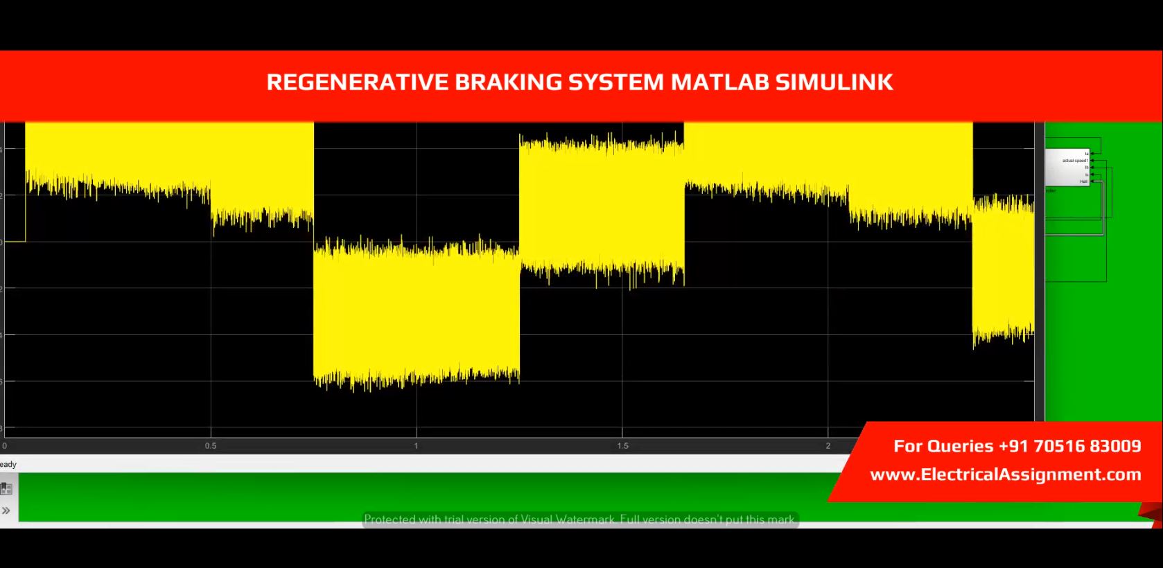 REGENERATIVE BRAKING SYSTEM MATLAB SIMULINK simulation output result 2 REGENERATIVE BRAKING SYSTEM MATLAB SIMULINK simulation output result 2