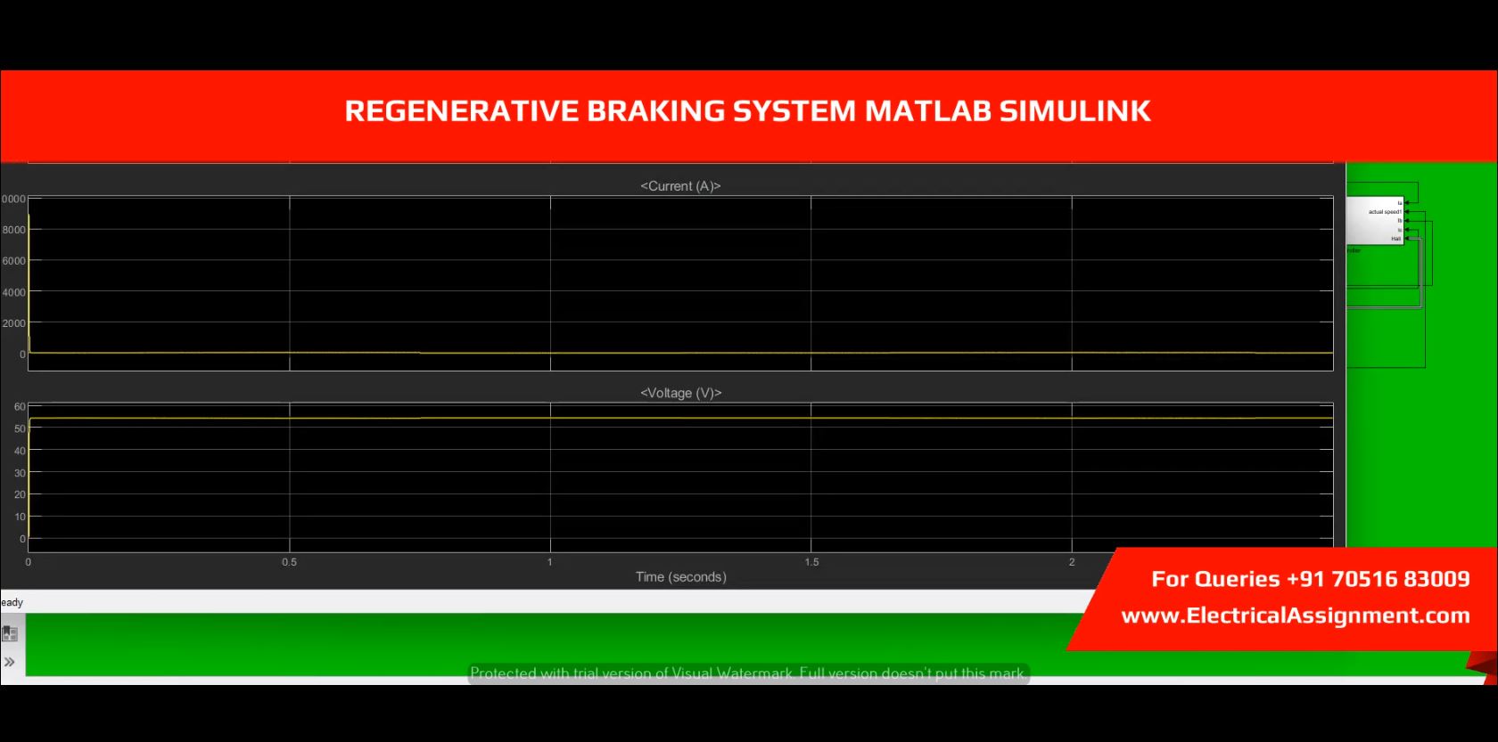 REGENERATIVE BRAKING SYSTEM MATLAB SIMULINK simulation output result 6 REGENERATIVE BRAKING SYSTEM MATLAB SIMULINK simulation output result 6