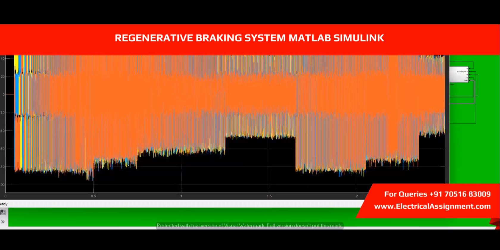 REGENERATIVE BRAKING SYSTEM simulation output result 4 REGENERATIVE BRAKING SYSTEM simulation output result 4