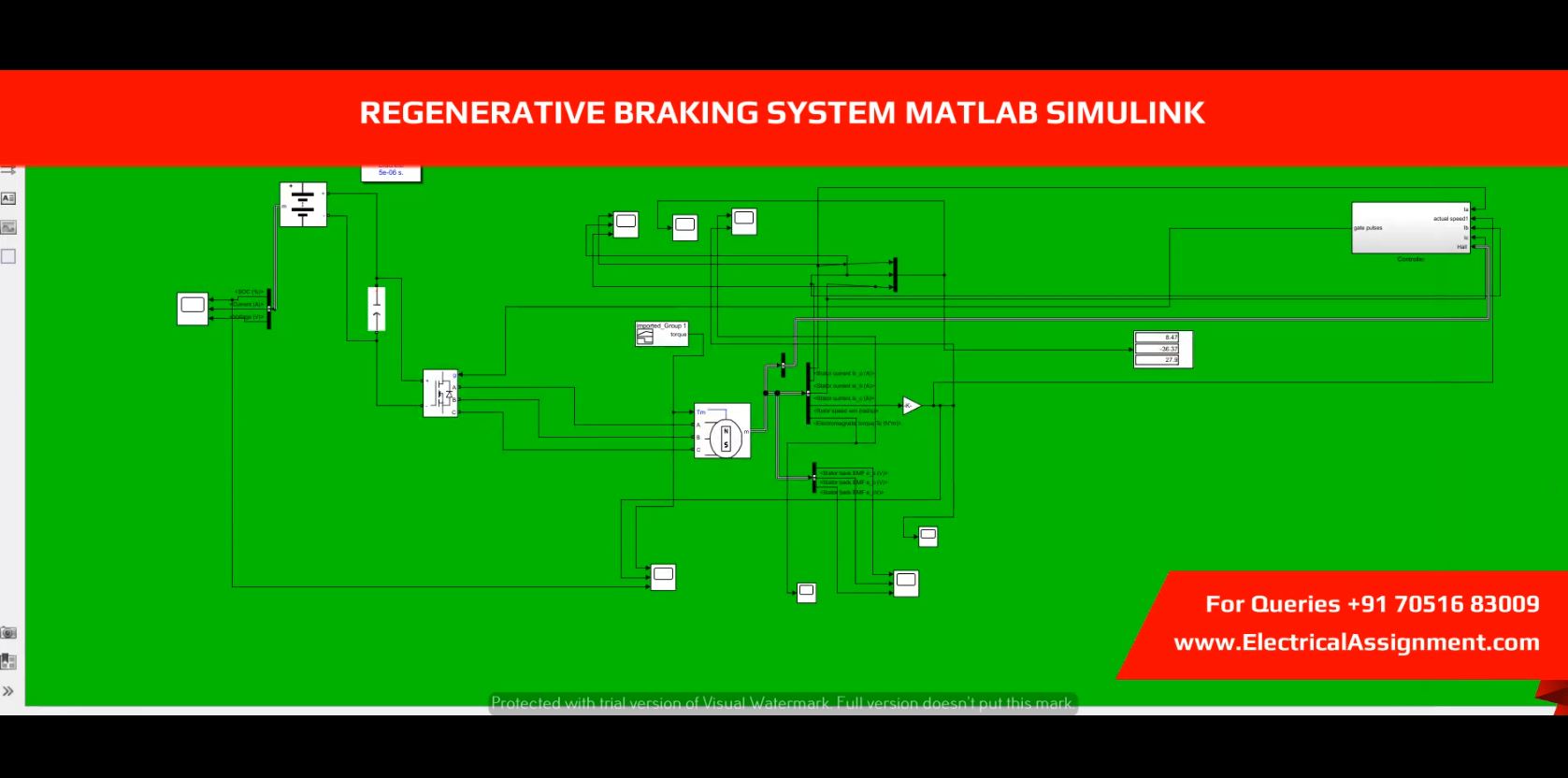 REGENERATIVE BRAKING SYSTEM simulation output result 7 REGENERATIVE BRAKING SYSTEM simulation output result 7