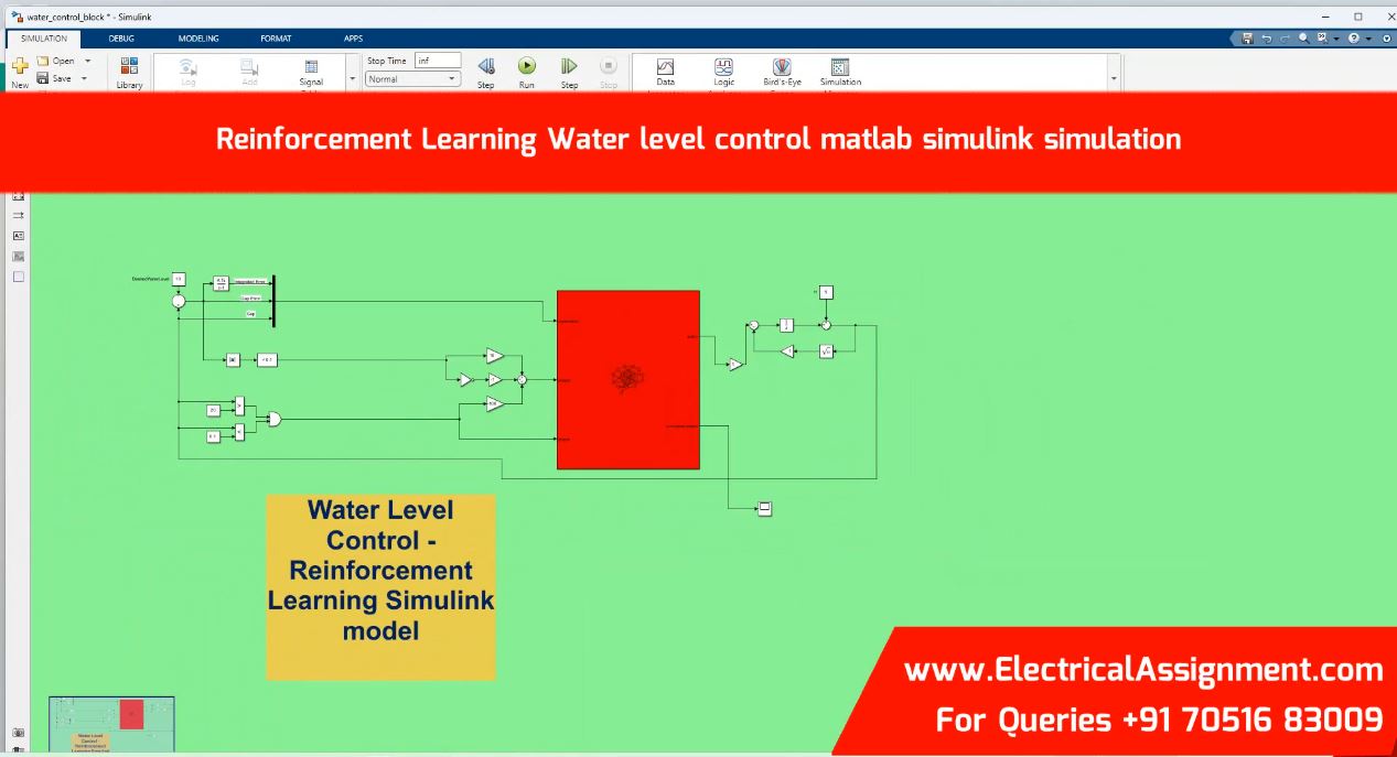 Reinforcement Learning Water level control matlab simulink simulation simulation output result 3 Reinforcement Learning Water level control matlab simulink simulation simulation output result 3
