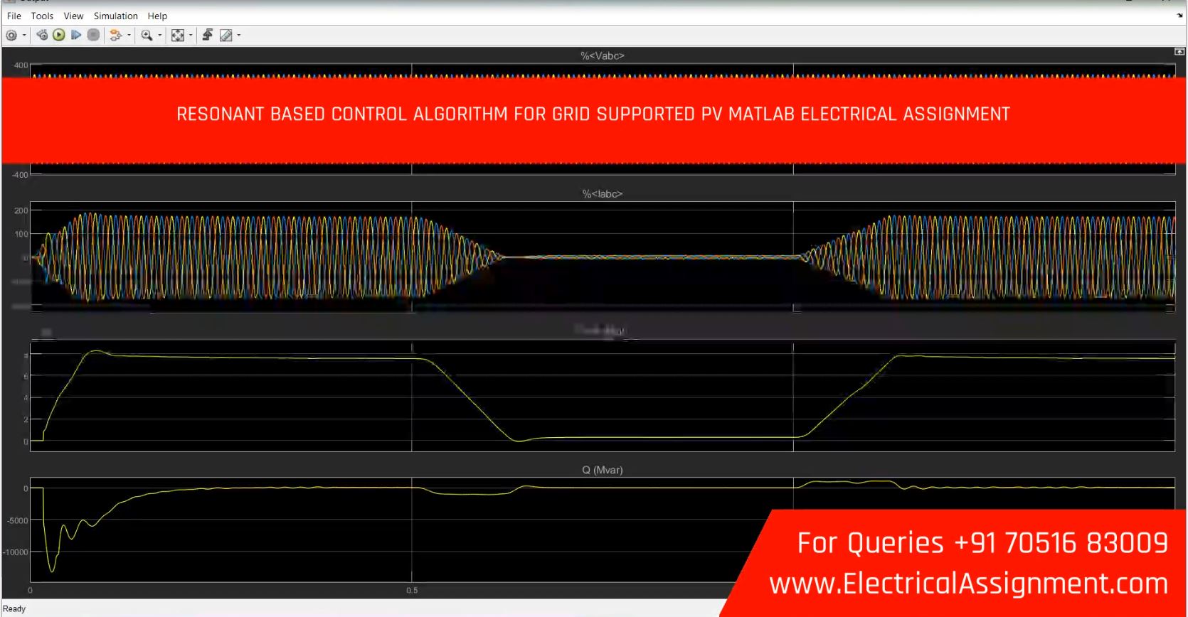 RESONANT BASED CONTROL ALGORITHM FOR GRID SUPPORTED PV MATLAB ELECTRICAL ASSIGNMENT project model and simulation diagram RESONANT BASED CONTROL ALGORITHM FOR GRID SUPPORTED PV MATLAB ELECTRICAL ASSIGNMENT project model and simulation diagram