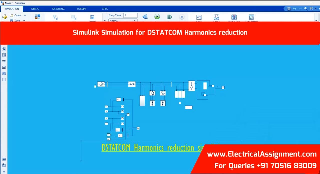 Simulink Simulation for DSTATCOM Harmonics reduction simulation output result 4 Simulink Simulation for DSTATCOM Harmonics reduction simulation output result 4