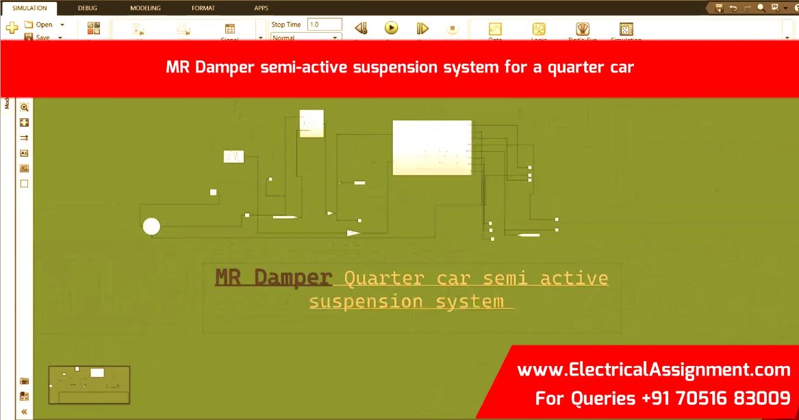 Skyhook controller for a quarter car semi active - passive suspension simulation output result 4 Skyhook controller for a quarter car semi active - passive suspension simulation output result 4