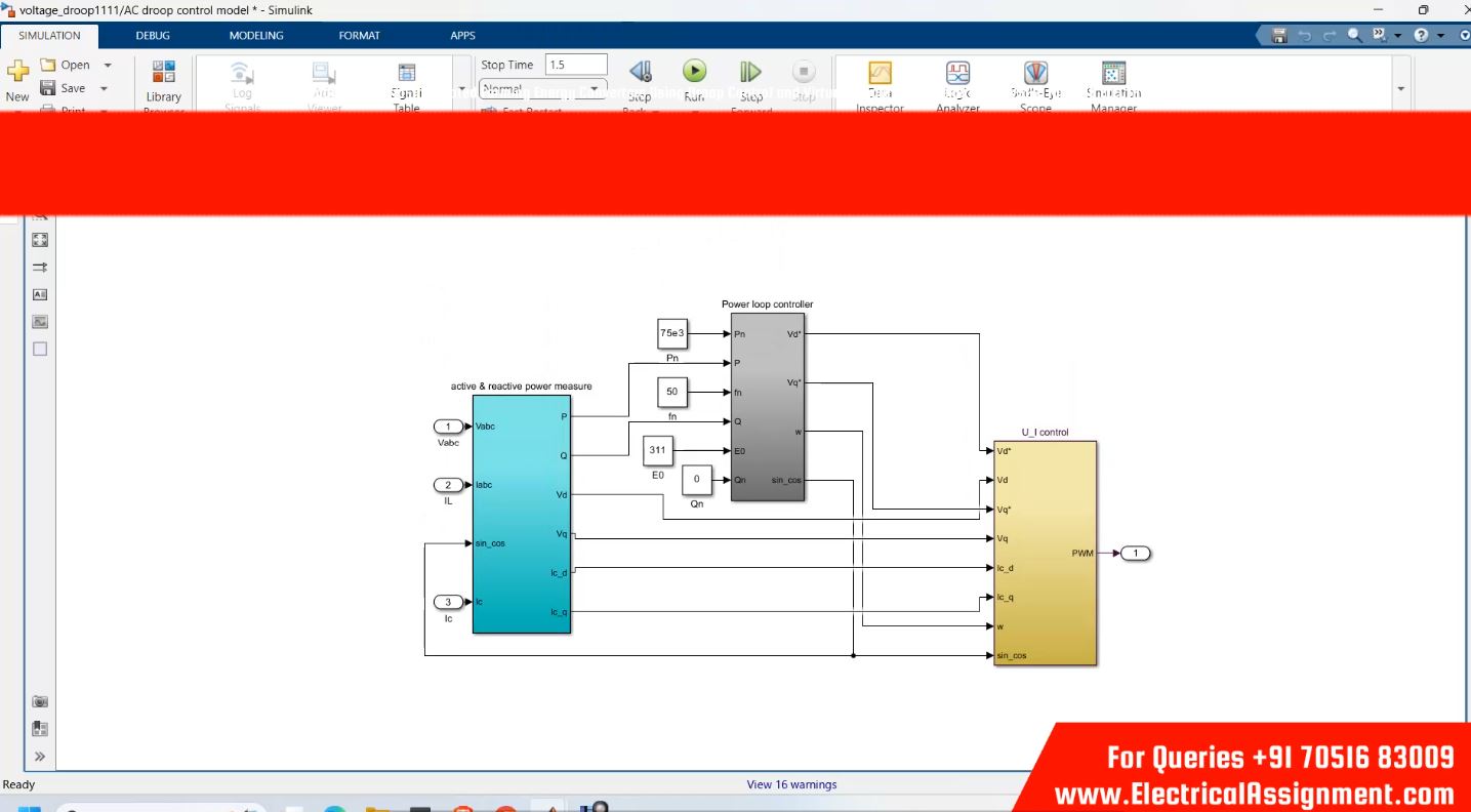 Stability Analysis of Grid-Integrated Farming Energy Converters Using Droop Control and Virtual Synchronous Generators (VSGs) MATLAB ELECTRICAL SIMULATION simulation output result 5 Stability Analysis of Grid-Integrated Farming Energy Converters Using Droop Control and Virtual Synchronous Generators (VSGs) MATLAB ELECTRICAL SIMULATION simulation output result 5
