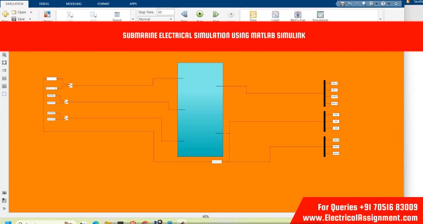 SUBMARINE ELECTRICAL SIMULATION USING MATLAB SIMULINK simulation output result 4 SUBMARINE ELECTRICAL SIMULATION USING MATLAB SIMULINK simulation output result 4