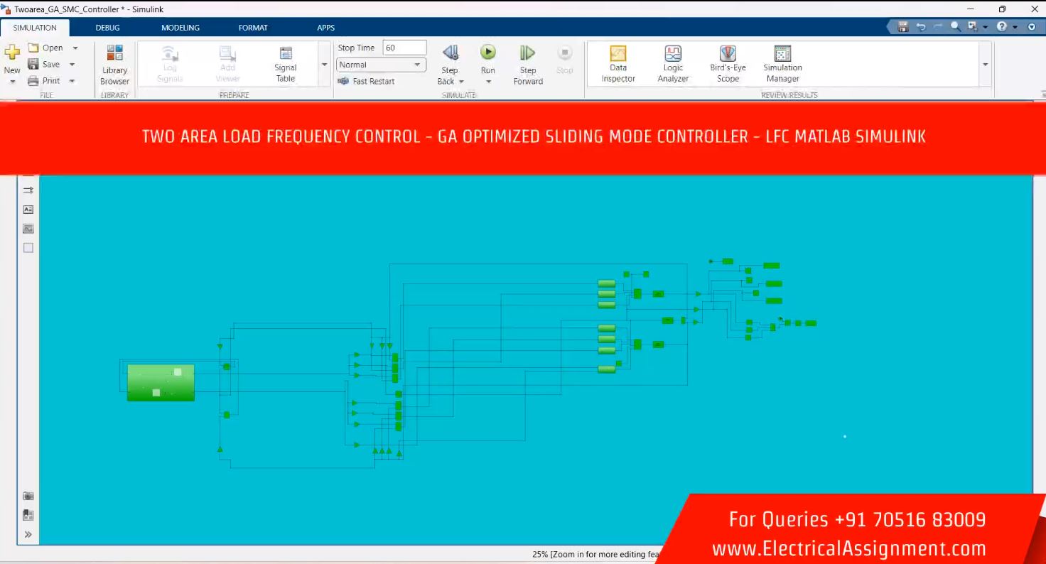 TWO AREA LOAD FREQUENCY CONTROL - GA OPTIMIZED SLIDING MODE CONTROLLER - LFC MATLAB SIMULINK simulation output result 5 TWO AREA LOAD FREQUENCY CONTROL - GA OPTIMIZED SLIDING MODE CONTROLLER - LFC MATLAB SIMULINK simulation output result 5
