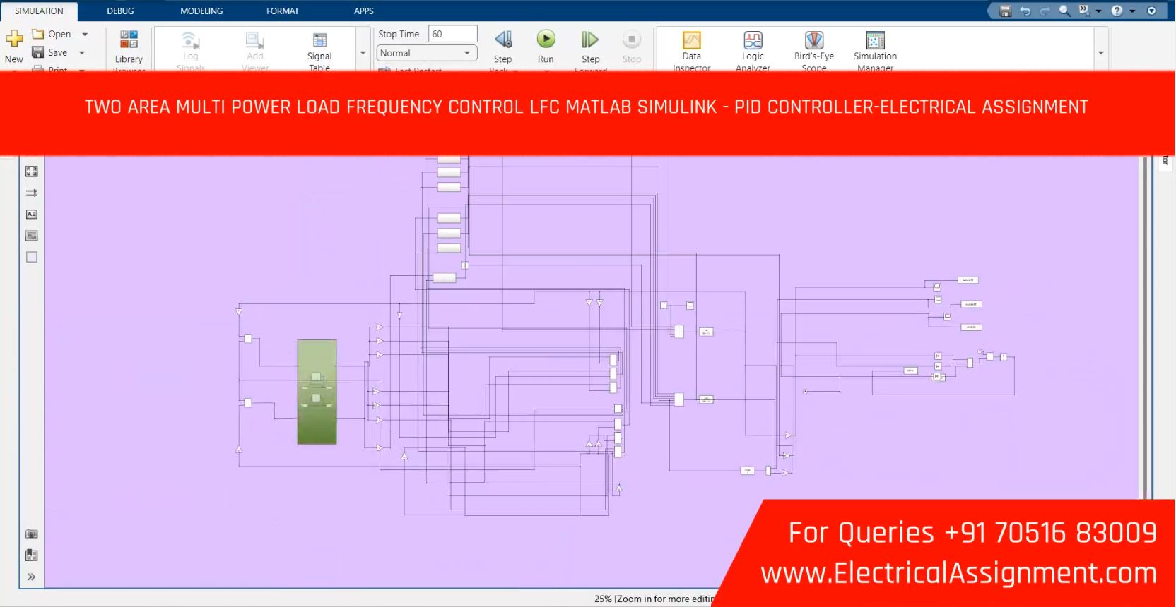 TWO AREA MULTI POWER LOAD FREQUENCY CONTROL LFC MATLAB SIMULINK - PID CONTROLLER-ELECTRICAL ASSIGNMENT simulation output result 3 TWO AREA MULTI POWER LOAD FREQUENCY CONTROL LFC MATLAB SIMULINK - PID CONTROLLER-ELECTRICAL ASSIGNMENT simulation output result 3