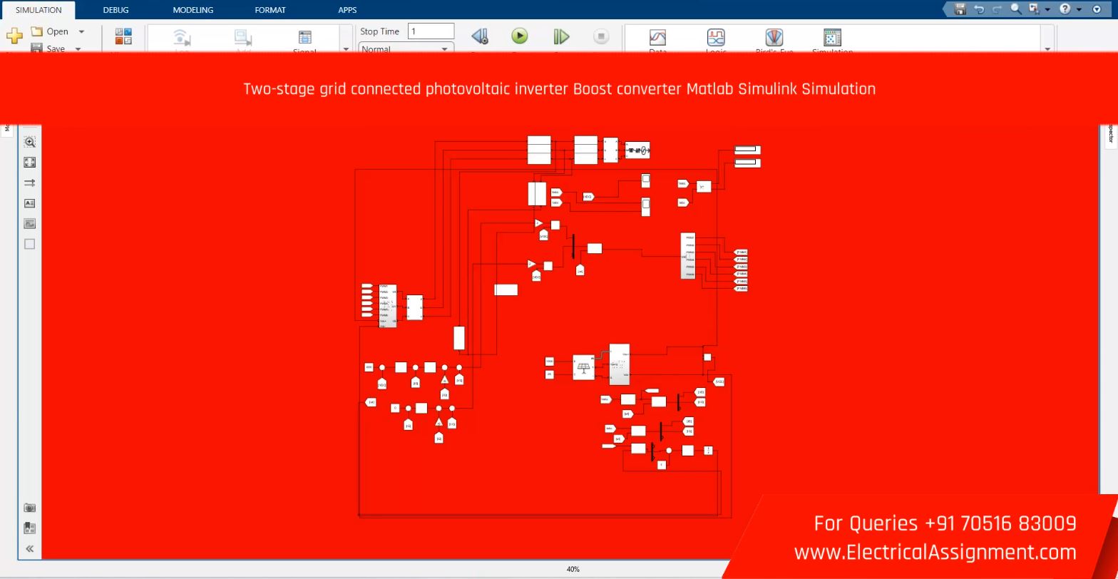 Two-stage grid connected photovoltaic system Matlab Simulink simulation simulation output result 3 Two-stage grid connected photovoltaic system Matlab Simulink simulation simulation output result 3