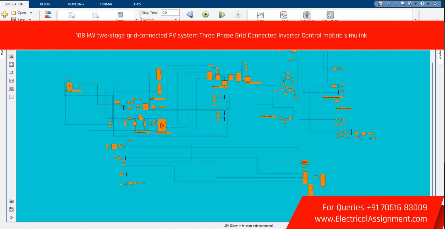 Two-stage grid connected photovoltaic system Matlab Simulink simulation simulation output result 6 Two-stage grid connected photovoltaic system Matlab Simulink simulation simulation output result 6