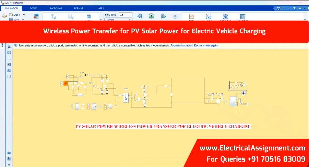 Wireless Power Transfer for PV Solar Power for Electric Vehicle Charging simulation output result 3 Wireless Power Transfer for PV Solar Power for Electric Vehicle Charging simulation output result 3